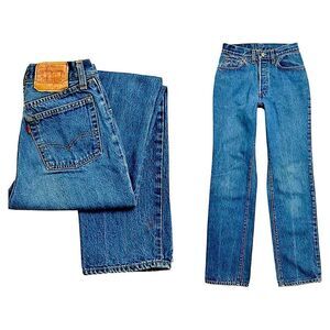 Levi’s 26501-0116 Vintage High Rise Button Up Jeans W27 L34 Very Good Condition